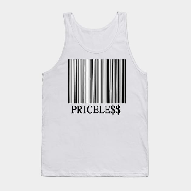 Scan for Priceless Barcode Tank Top by Art by Deborah Camp